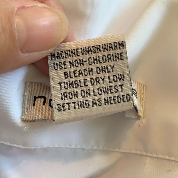 Notations white polyester short sleeved shirt - Picture 9 of 11